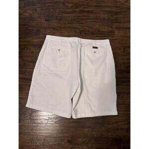 Nautica True Khaki Men's Flat Front Chino Shorts Size 40 White